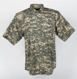 Digital Camouflage Hunting Shirt Short Sleeves